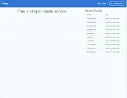 Paste Index Screenshot